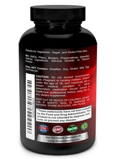 Divine Bounty Glucosamine Sulfate Supplement (2000mg per Serving) with MSM - 240 Small Vegetarian Capsules - No Shellfish, GMO's or Harmful Additives  - Image 3