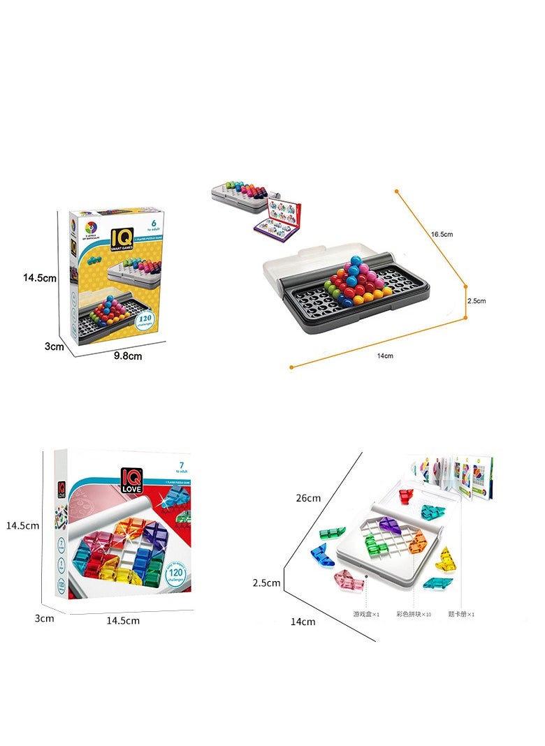 Generic - IQ Puzzler Pro, a Travel Game for Kids and Adults, a Cognitive Skill-Building Brain Game - Brain Teaser for Ages 6 & Up, 120 Challenges in Travel-Friendly Case. - Image 1