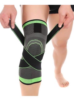Generic Vitoki Knee Supports for Arthritis Joint Pain 1 Pack, Knee Brace for Men & Women Knee Sleeve for Meniscus Tear ACL Running Workout Basketball Gym Green  - Image 1
