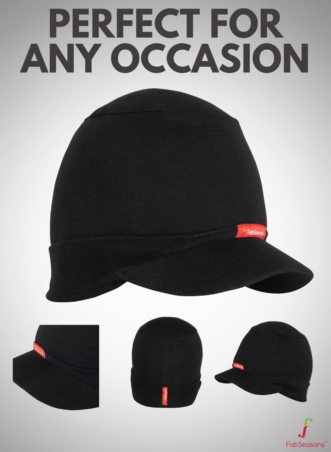FabSeasons Cotton Skull Cap (Black) - Image 4