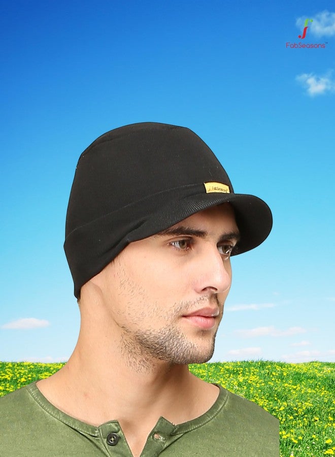 FabSeasons Cotton Skull Cap (Black) - Image 2