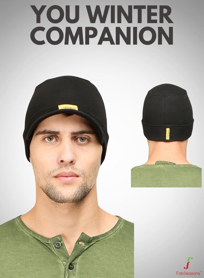 FabSeasons Cotton Skull Cap (Black) - Image 5