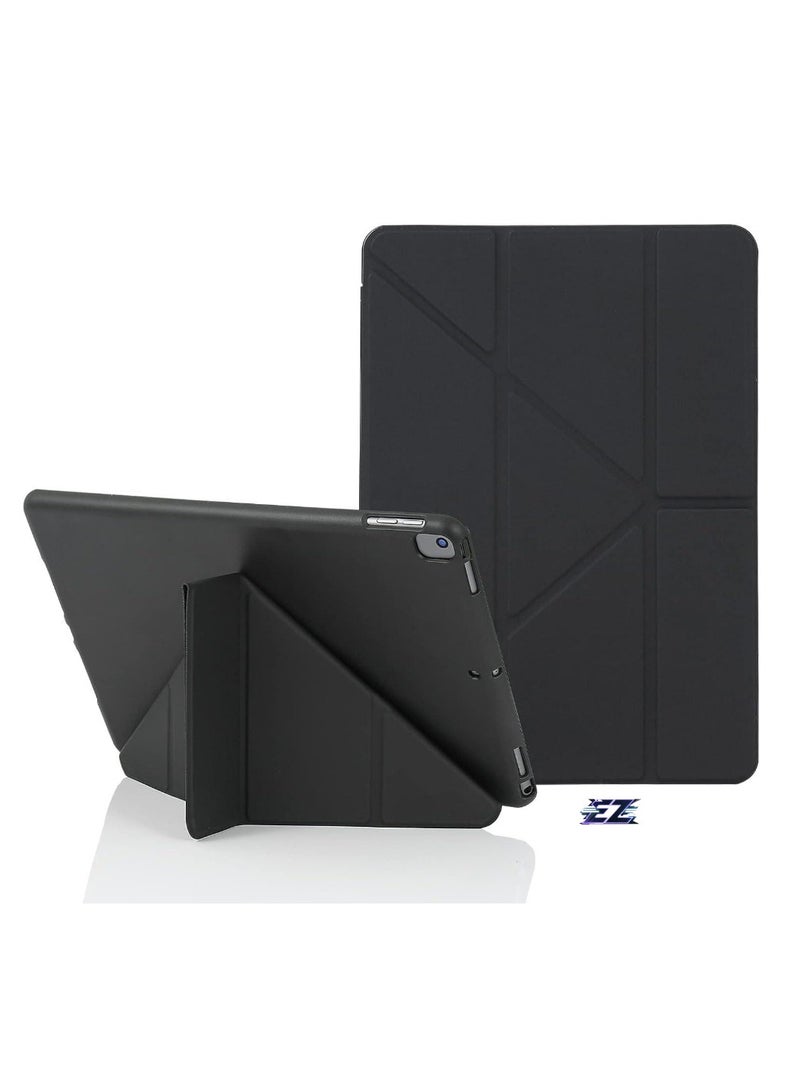 ELTRAZONE iPad 10.2 Inch Case – Compatible with iPad 9th Generation 2021, iPad 8th Generation 2020 & iPad 7th Generation 2019 – 5-in-1 Multiple Viewing Angles, Auto Wake/Sleep, Soft Back Cover, Black - Image 1