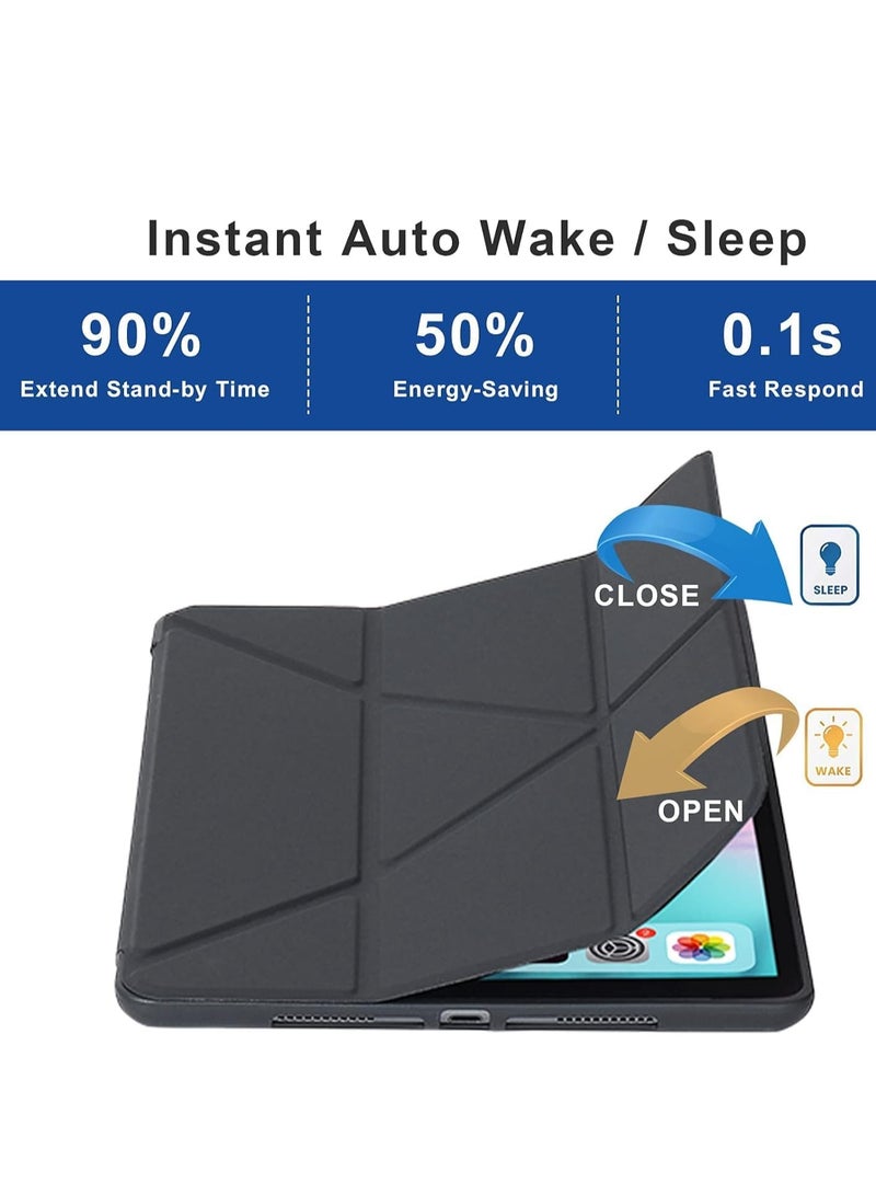 ELTRAZONE iPad 10.2 Inch Case – Compatible with iPad 9th Generation 2021, iPad 8th Generation 2020 & iPad 7th Generation 2019 – 5-in-1 Multiple Viewing Angles, Auto Wake/Sleep, Soft Back Cover, Black - Image 5