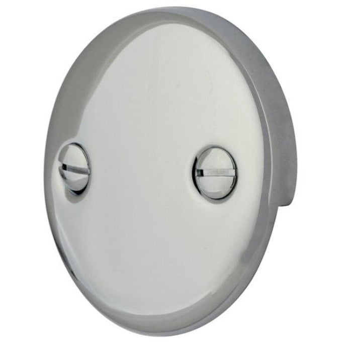 DTT101 BATH TUB OVERFLOW PLATE POLISHED CHROME