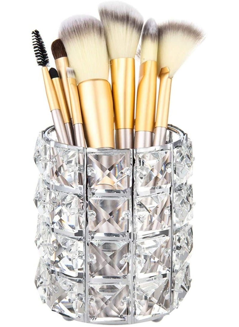 KASTWAVE Makeup Brush Holder Crystal Beads Pen Pencil Holder Storage Organizer Container - Image 1
