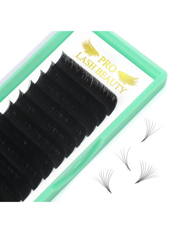 PRO LASHBEAUTY Easy Fan Volume Lashes D-0.05-9-16 Volume Lash Extensions Rapid Blooming Lashes .03 .05 .07 .10 Mega Volume Lash Extensions Flowering Lash Extensions C D curl(D-0.05,9-16mix) - Image 1
