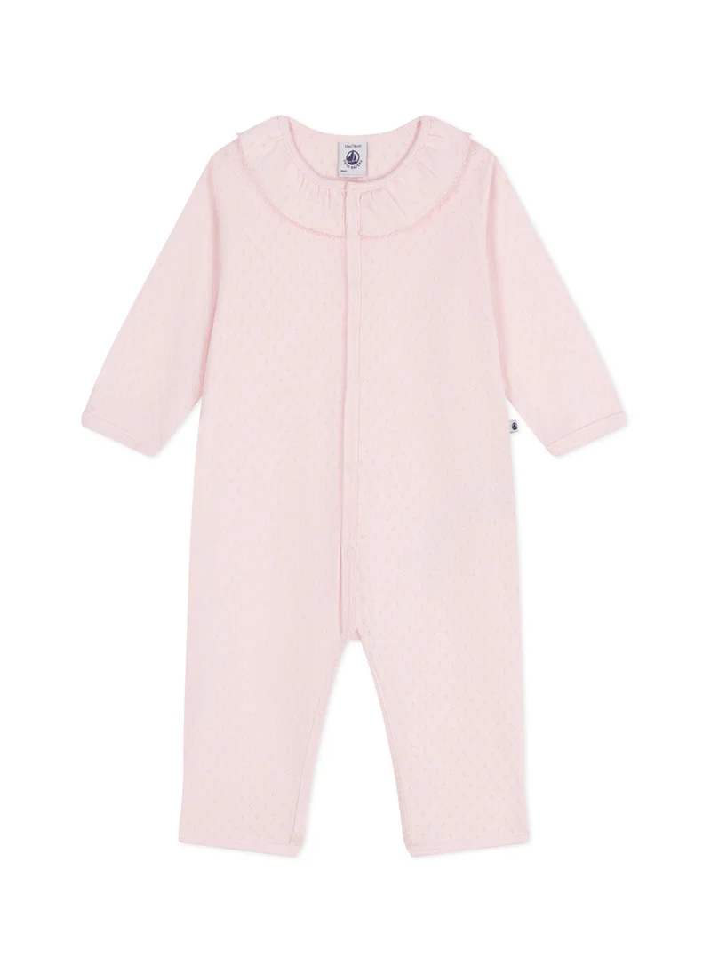 بيتي باتو Baby footless cotton pyjamas with Claudine collar