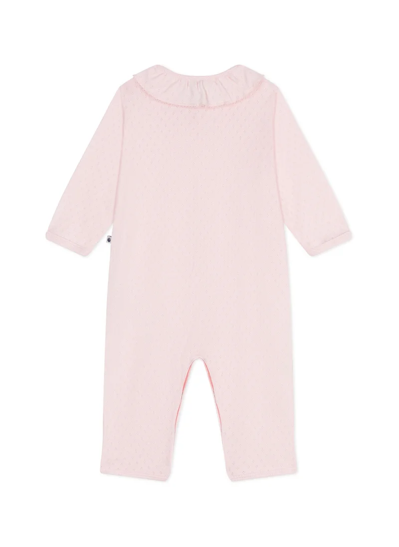 Petit Bateau Baby footless cotton pyjamas with Claudine collar