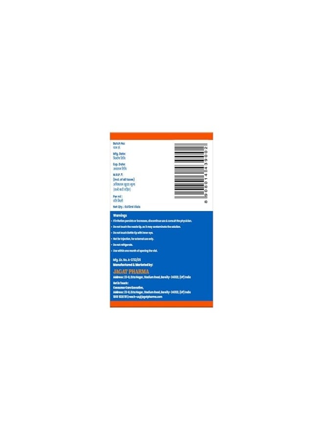 Jagat Pharma قطرات عين إيزوتين بالاش أبامارج مع 8 أعشاب | لتوتر الشاشة الرقمية، الاحمرار، تهيج العين، ألم العين، زيادة وقت الشاشة، التلوث | 1 علبة (10 مل × 6 قطرات عين) - Image 5