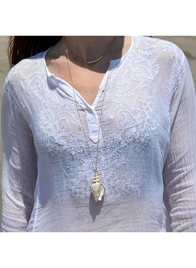 ARTMISS Women Long Y Necklace Shell Pendant Necklace Starfish Gold Chain for Girls - Image 3