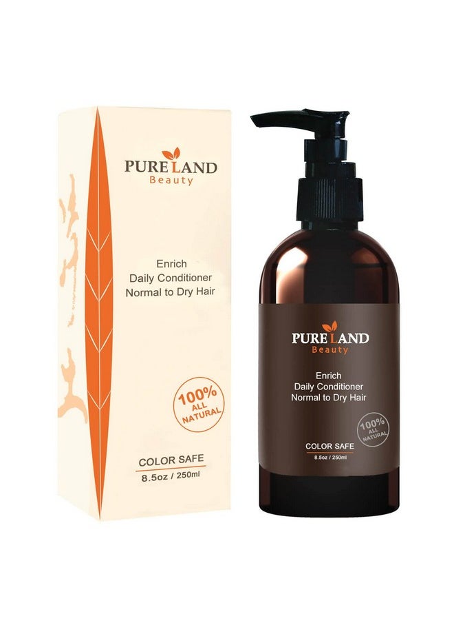 Pureland - Beauty Enrich Daily Conditioner All Natural Hair Conditioner For Color Serviced And Coarse Hair Dry Hair Salon Deep Treatments 8.5 Fl Oz. - Image 1