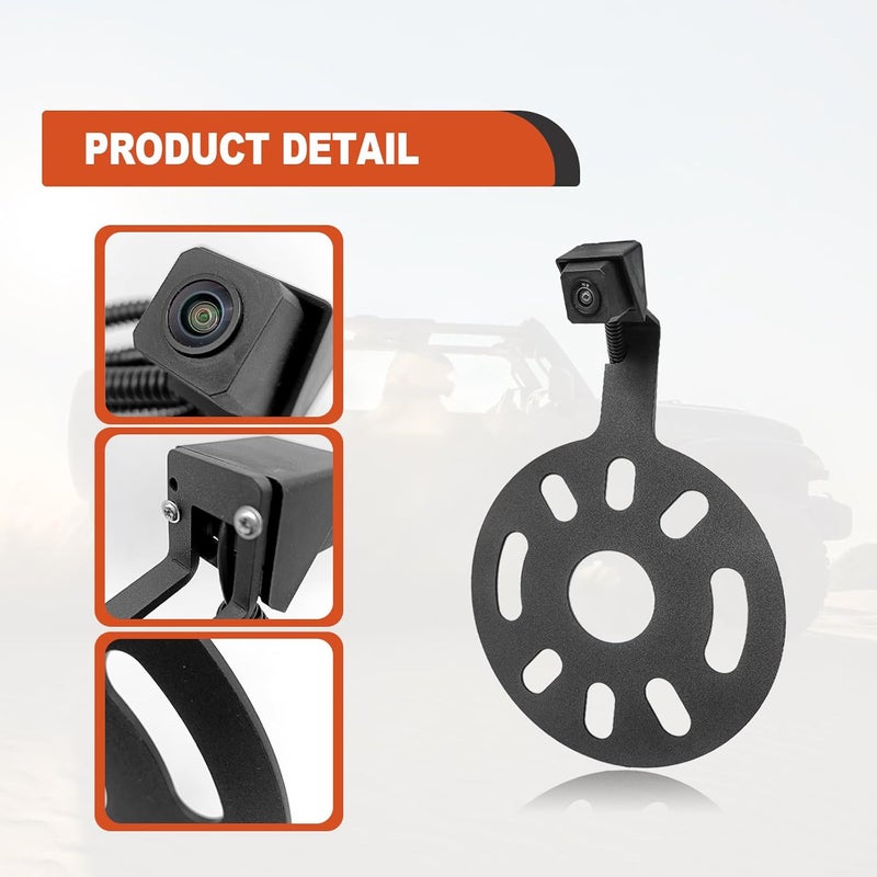 Vrasly Spare Tire Backup Camera for Jeep Wrangler 2007-2018 - Waterproof Wide Angle with OEM Monitor Adapter - Image 4