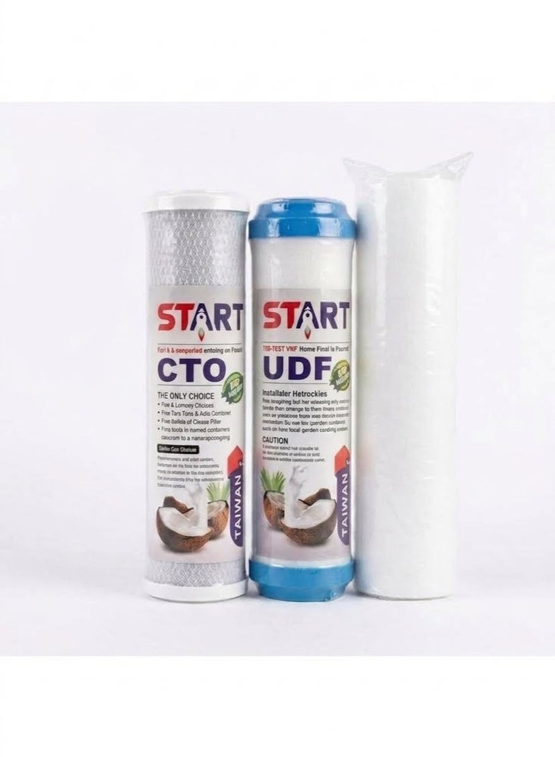 3-Stage Filter Candle Kit - Genuine Taiwanese Ass- Soul Water Authorized Dealer - Superior Purification and Comprehensive Treatment