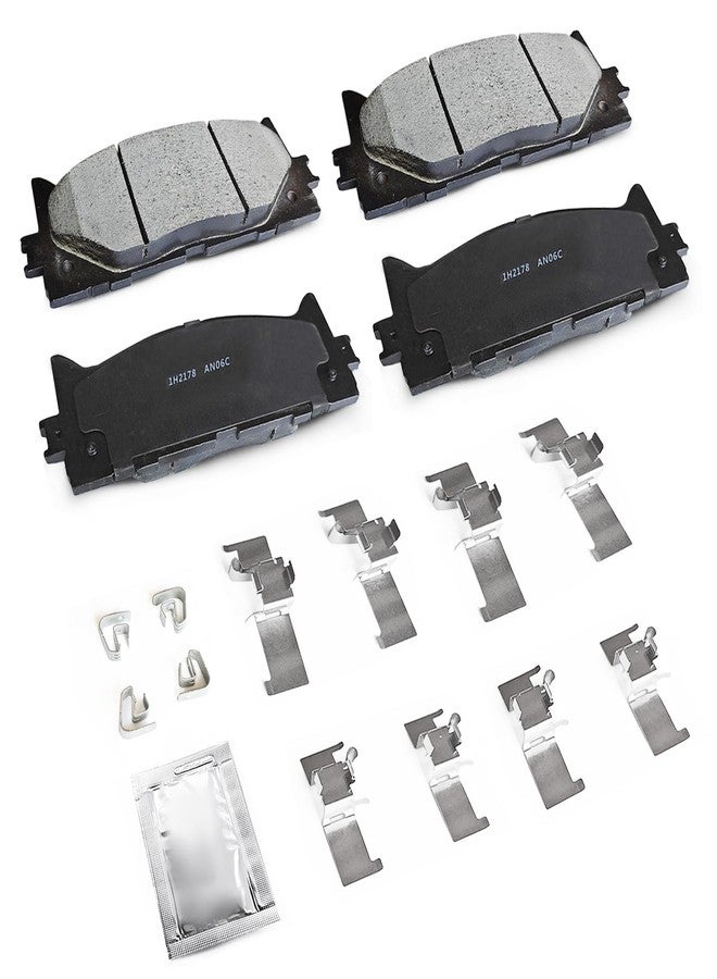 MILLISEC Front Brake Pads Set Compatible with 2008-2018 L-EXUS ES300h/ES350 and TO-YOTA Avalon/Camry Brake Pads OEM Replaces# BC1293 - Image 1