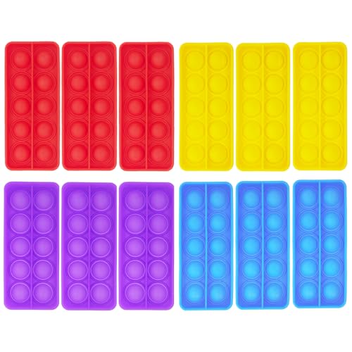 Anemeeoke Ten Frame Popper Stress Relieve Math Fidget Sensory Counting Toys Educational Toy for Kids Classroom Group Learning ActivitiesPack of 12 - Image 1
