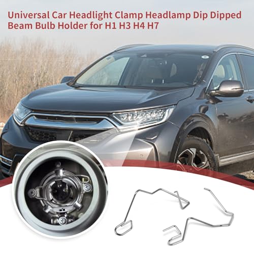 TEANTECH Universal Headlight Retainer Spring Clips Clamp Headlamp Dip Dipped Beam Bulb Holder Clips for H1/H3/H4/H7 - Image 3
