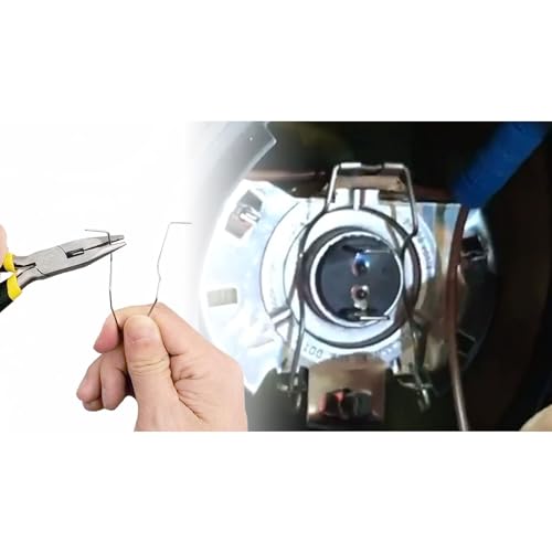 TEANTECH Universal Headlight Retainer Spring Clips Clamp Headlamp Dip Dipped Beam Bulb Holder Clips for H1/H3/H4/H7 - Image 2