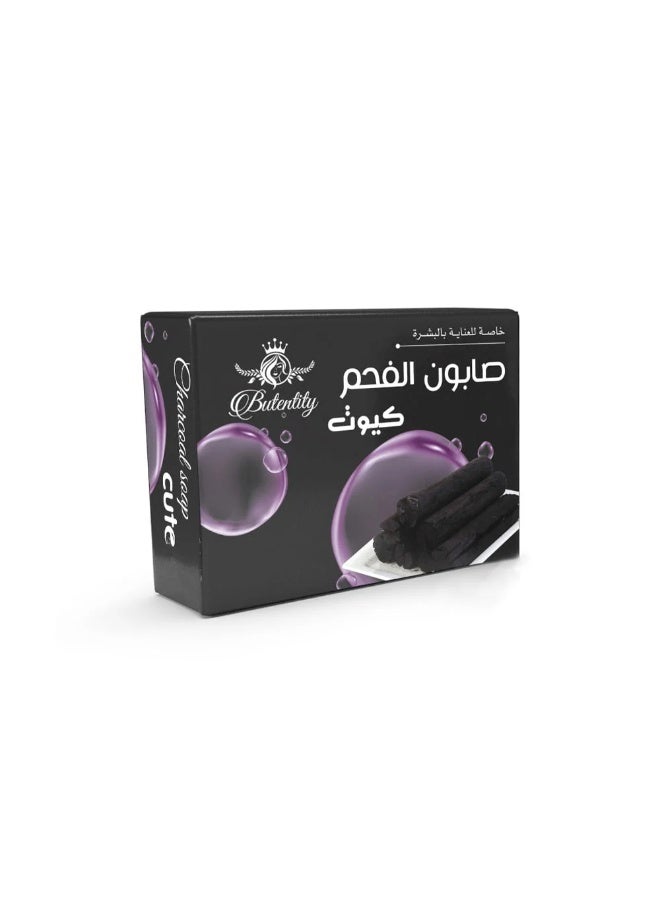 Butentity Charcoal Soap Cute 100 gm - Image 1