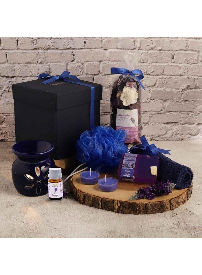BodyHerbals Lavender Soap Spa Hamper Gift Set For Women And Men| Bath And Body Care Kit With Spa Accessories | Gift Box Hamper For Couple| 7 Pcs| Luxury Gift For Birthdays, Anniversaries, Christmas And Special Celebrations| 100 % Vegan - Image 2