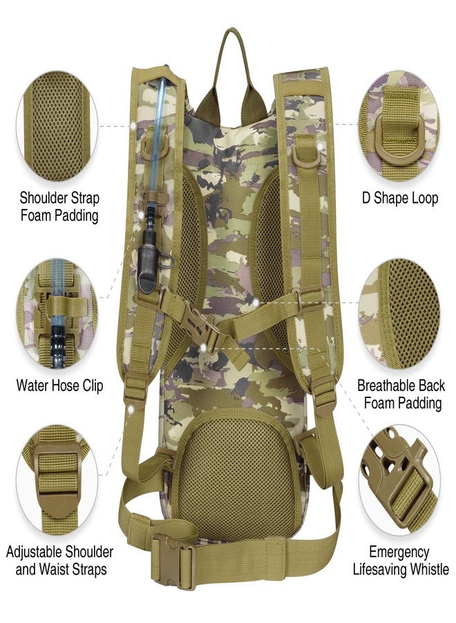 NOOLA Hydration Backpack with 3L TPU Water Bladder, Tactical Molle Water Backpack for Men Women, Hydration Pack for Hiking, Biking, Running and Climbing, Auriclash - Image 4