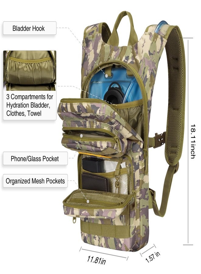 NOOLA Hydration Backpack with 3L TPU Water Bladder, Tactical Molle Water Backpack for Men Women, Hydration Pack for Hiking, Biking, Running and Climbing, Auriclash - Image 5