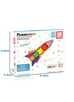 PicassoTiles PicassoTiles Mini Diamond Collection Travel Size Magnetic Building Block Set ( 30 Pieces )  - Image 3
