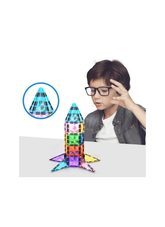 PicassoTiles - PicassoTiles Mini Diamond Collection Travel Size Magnetic Building Block Set ( 30 Pieces ) - Image 1