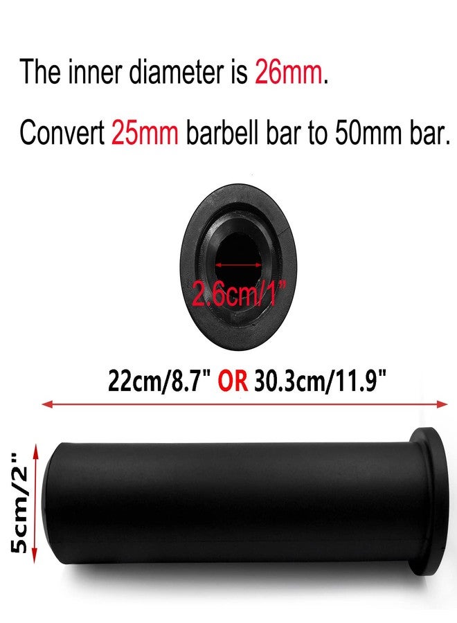 LFJ Nylon Olympic Adapter Sleeve Converts 1" standard Weight plate posts to 2" Olympic Weight posts (8 inches, 1) - Image 3