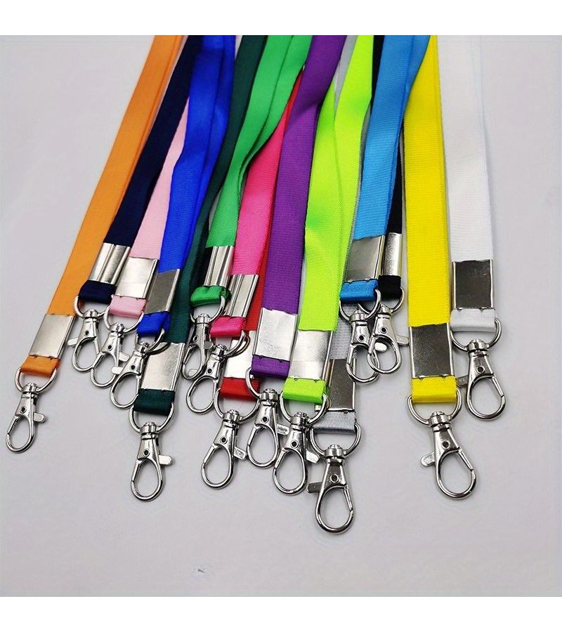 Orange Red Lanyard with Card Holder for ID Badge Bus Pass - Image 4