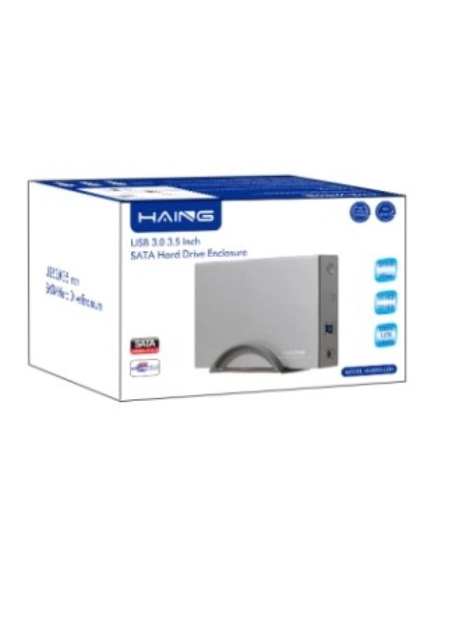 Haing حاوية قرص صلب خارجي من الألمنيوم SATAIII إلى USB 3.0 بحجم 3.5 بوصة - Image 2