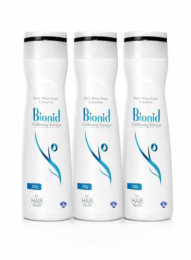 BIONID Shampoo | Hair Strengthening Formula | Anti-Hair Fall | Alcohol-Free | Strengthening and Nourishing Formula by nidus Pharma, 600 ml (Pack of 3) - Image 2
