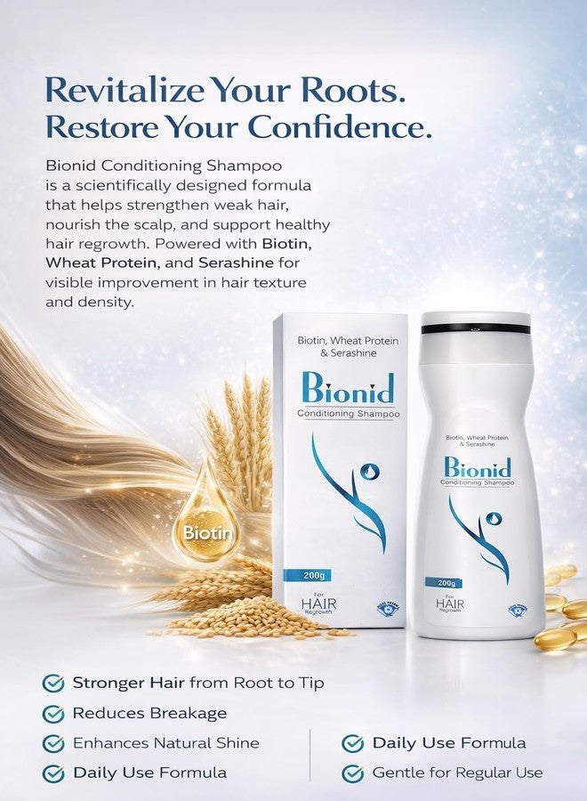 BIONID Shampoo | Hair Strengthening Formula | Anti-Hair Fall | Alcohol-Free | Strengthening and Nourishing Formula by nidus Pharma, 600 ml (Pack of 3) - Image 3
