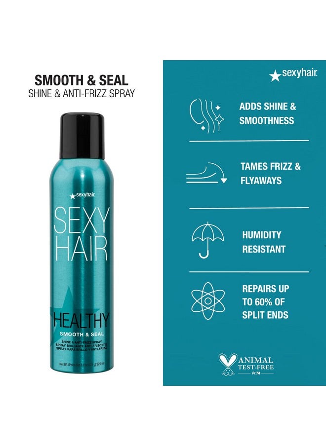Sexy Hair - Sexyhair Healthy Smooth And Seal Shine And Antifrizz Spray 6 Oz Smooths Cuticle Adds Shine And Reduces Frizz All Hair Types - Image 1