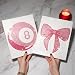 Shappy 2 Pcs Pink Preppy Diamond Art Kits Pink Bow and 8 Ball Coquette Diamond Art Kits for Painting DIY Adults Beginners Preppy Girly Room Bedroom Home Decor 118 X118 Inch - Image 2