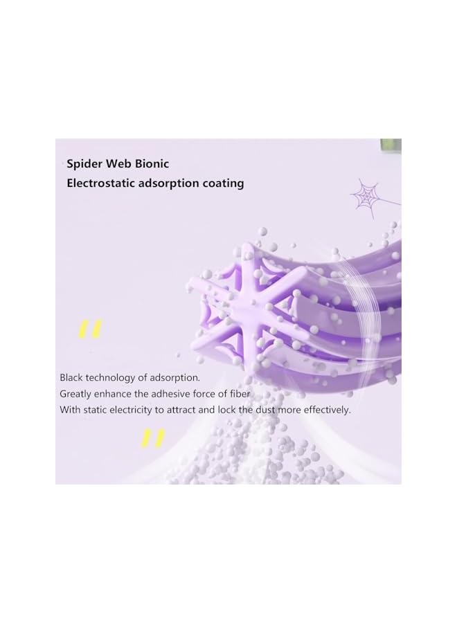 promass 360 Duster Refills Only, Duster Kit Refills, Dusting Wand Reusable Duster for Cleaning Corner, Furniture((1 Handles with 7 Duster Refills) - Image 3