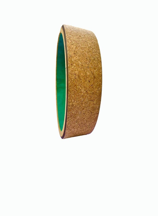 The Yogis Cork Yoga Wheel For Stretching Yoga Wheel for Back Bends, Exercise, Workout Yoga Accessories for Women & Men Exercise Roller Yoga Equipment for Home Workout, Yoga Chirp Wheel Size - 13 x 6.5 inch With Yoga Belt - Image 3
