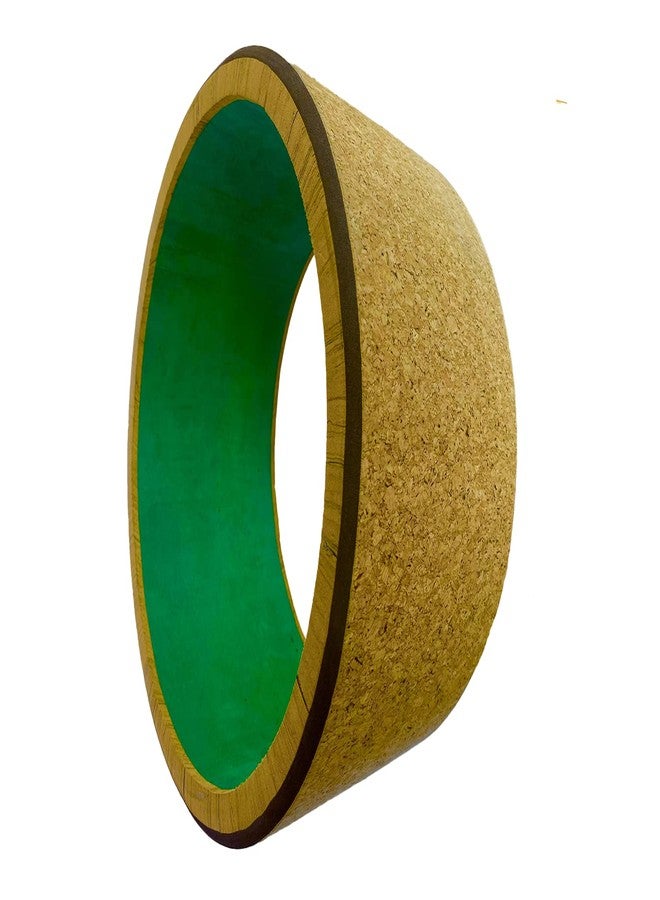 The Yogis Cork Yoga Wheel For Stretching Yoga Wheel for Back Bends, Exercise, Workout Yoga Accessories for Women & Men Exercise Roller Yoga Equipment for Home Workout, Yoga Chirp Wheel Size - 13 x 6.5 inch With Yoga Belt - Image 2