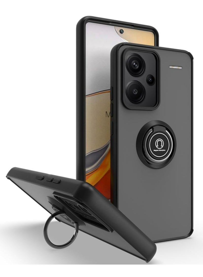 Xiaomi Redmi Note 13 Pro Plus 5G Case Cover, 360°Rotating Kickstand Ring + Support Magnetic Car Mount + Slim Thin PC&TPU Shockproof Mobile Phone Case - Image 1
