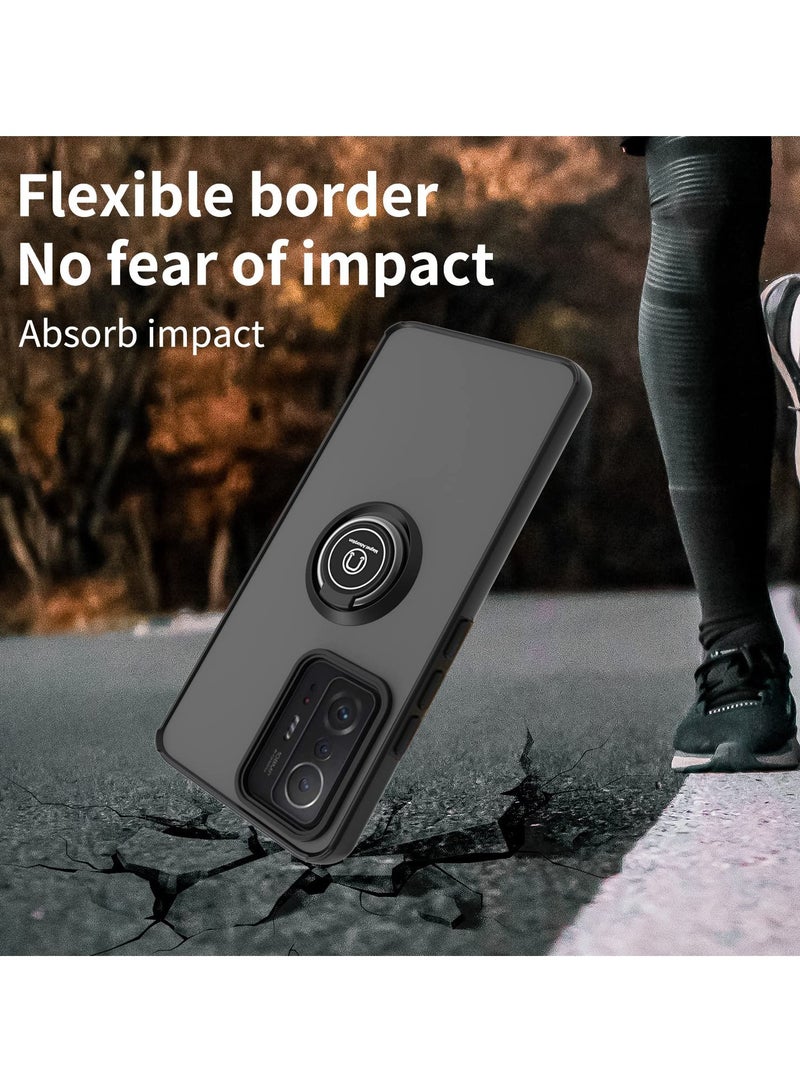 Xiaomi Redmi Note 13 Pro Plus 5G Case Cover, 360°Rotating Kickstand Ring + Support Magnetic Car Mount + Slim Thin PC&TPU Shockproof Mobile Phone Case - Image 4