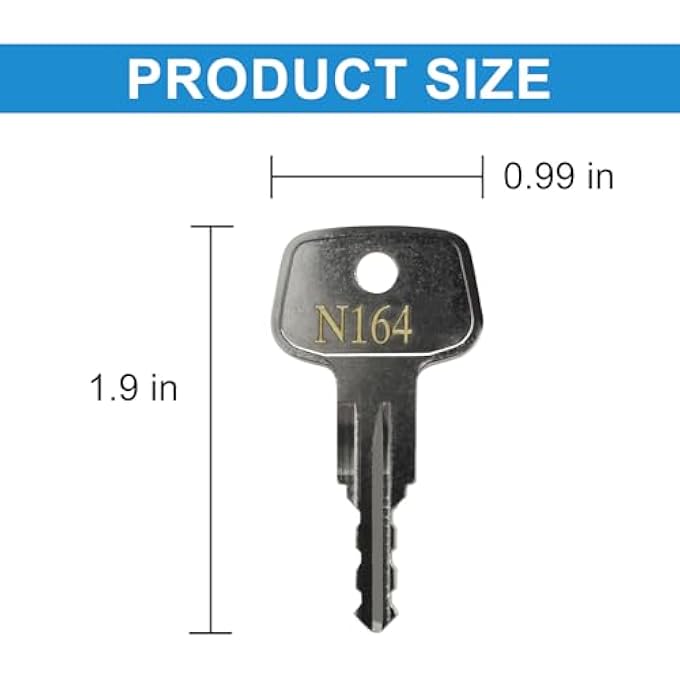 rayihni N164 Car Rack Keys for Yakima and Ski,Roof,Cargo Box,Crossbars and Carrier Racks-Codes N164[2 Pack] - Image 3