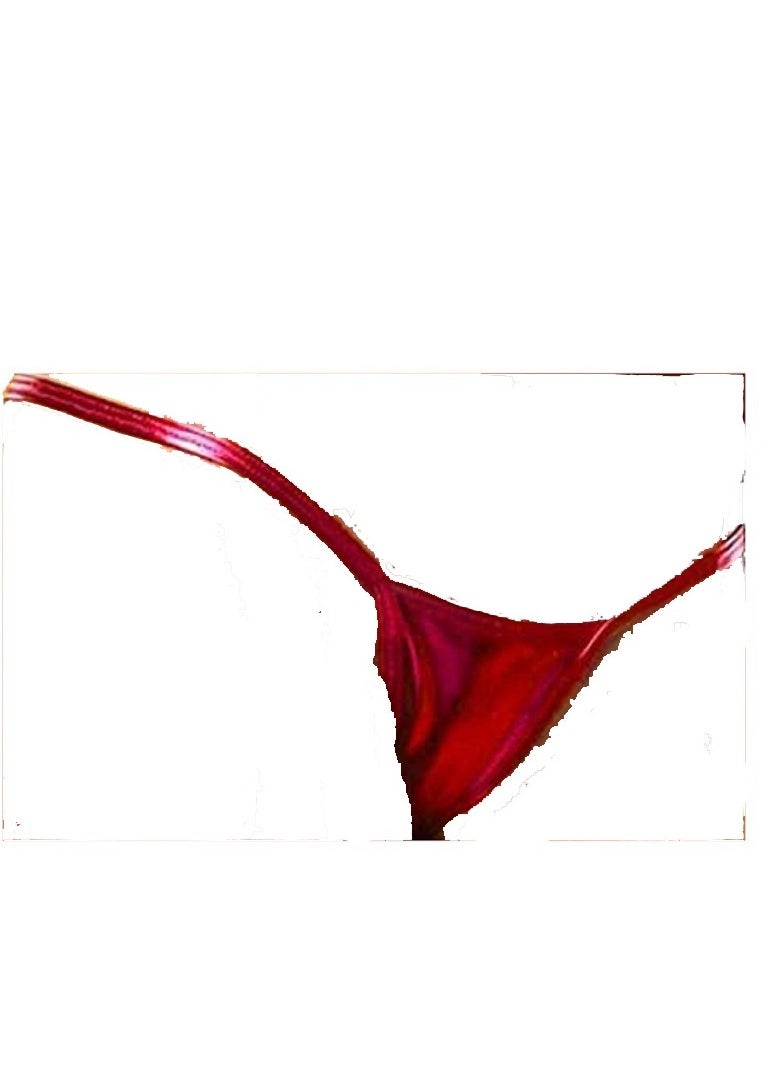 Generic Women Solid Leather Low Waist G String Convertible Under Wear pants.  - Image 1