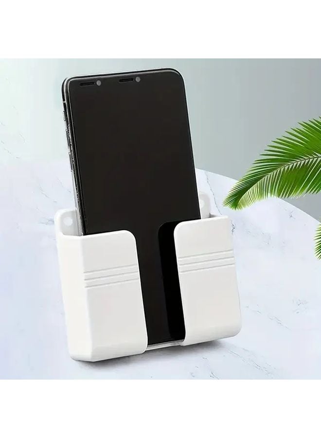Black Wall Mounted Phone Charging Box Punch Free Storage Rack - Image 4