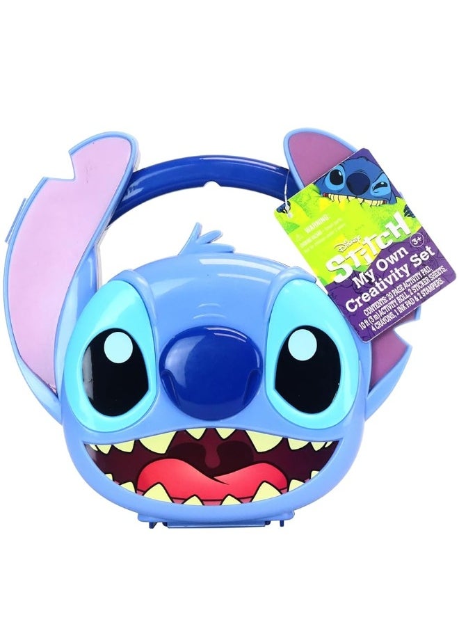 Tara Toys Tara Toys Disney Stitch My Own Creativity Set - Inspiring Coloring Gift for Kids Ages 3+, Craft Unique Masterpieces with Engaging Coloring Activity Roll, Vibrant Crayons and Inkpad, Stampers & More  - Image 1