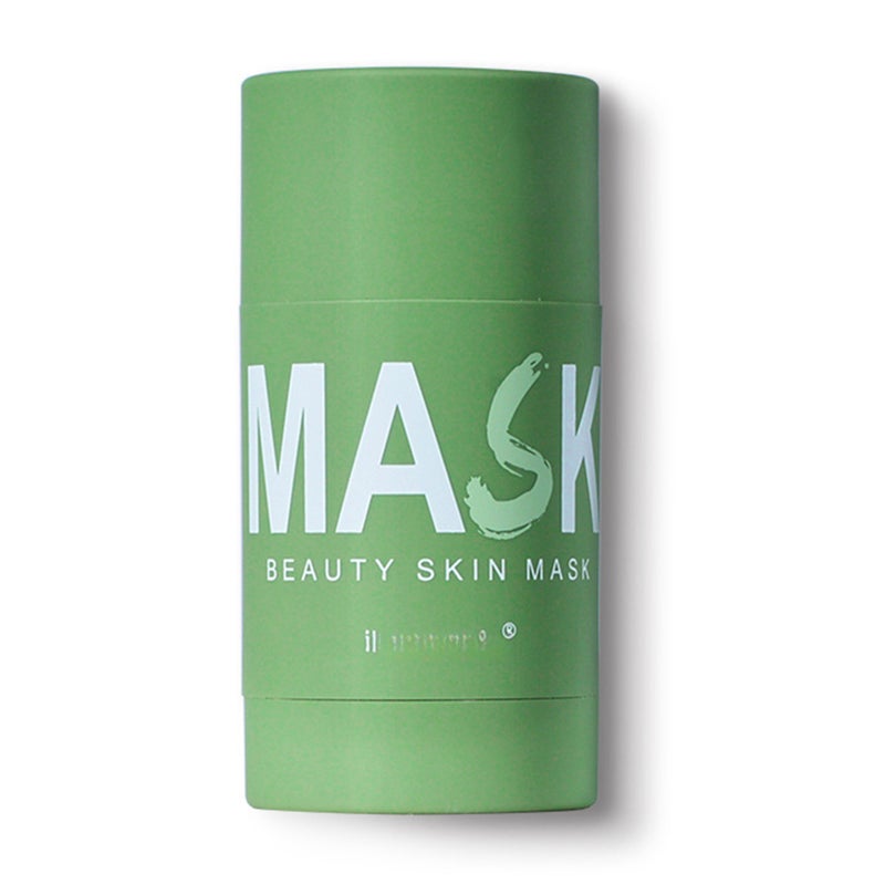 ibcccndc Green Tea Oil-control Solid Mask Cleansing Green Tea Blackhead Remover Deep Pore Cleansing for All Skin Types 40g/Bottle - Image 1
