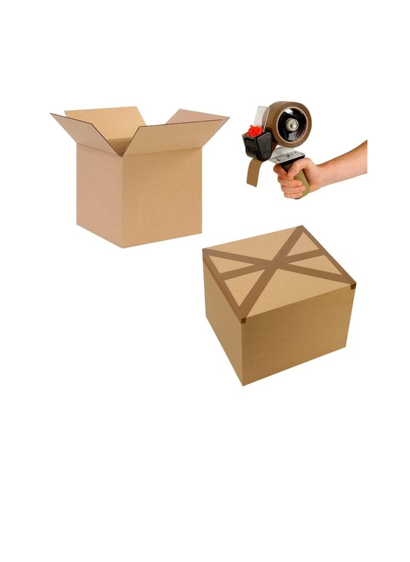 ROBUSTLINE - Robustline Brown Packaging Tape 2 Inch for Parcels and Boxes - This Brown Packing Tape Provides a Strong, Secure and Sticky Seal for Your Cardboard Boxes and for Moving House (50 YRD). (2) - Image 1