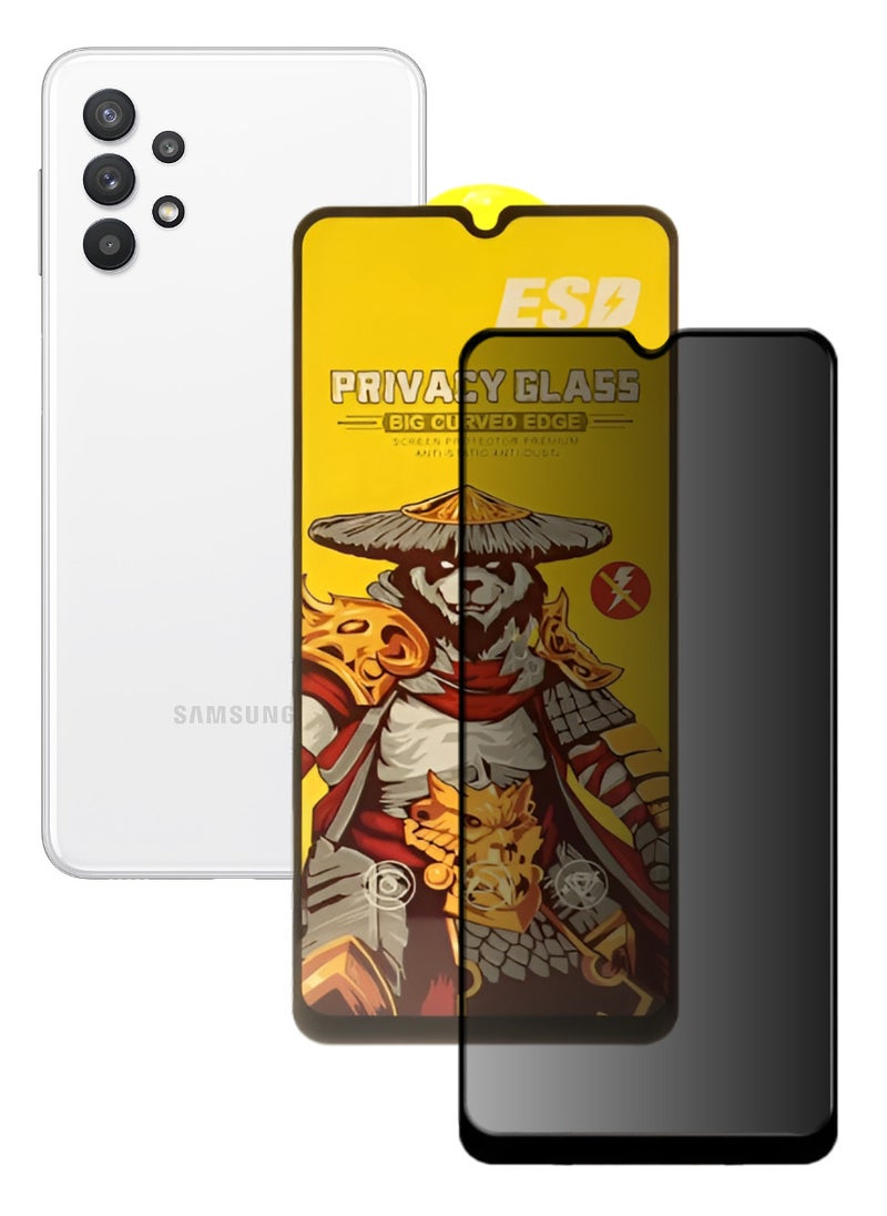 ESD Tempered Dustproof Privacy Glass Screen Protector Compatible For Samsung Galaxy A32 5G - Image 1