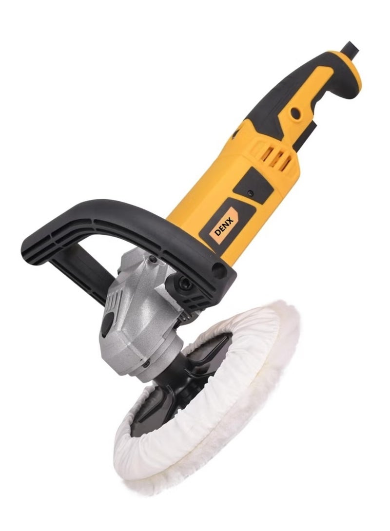 دينكس آلة تشميع وتلميع السيارات آلة تلميع وتلميع السيارات بمقبض قابل للفصل طقم وسادات تلميع إسفنجية لتلميع أرضية السيارة وتلميع أثاثها