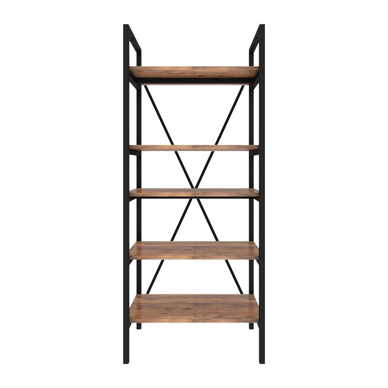 Klaxon Klaxon Wood Metal Multilayer Microwave Oven Stand for Kitchen Storage Countertop Kitchen Organizer Shelf Storage Racks Tiered Shelf 5Tier Oven Stand Forest Dark Black  - Image 5