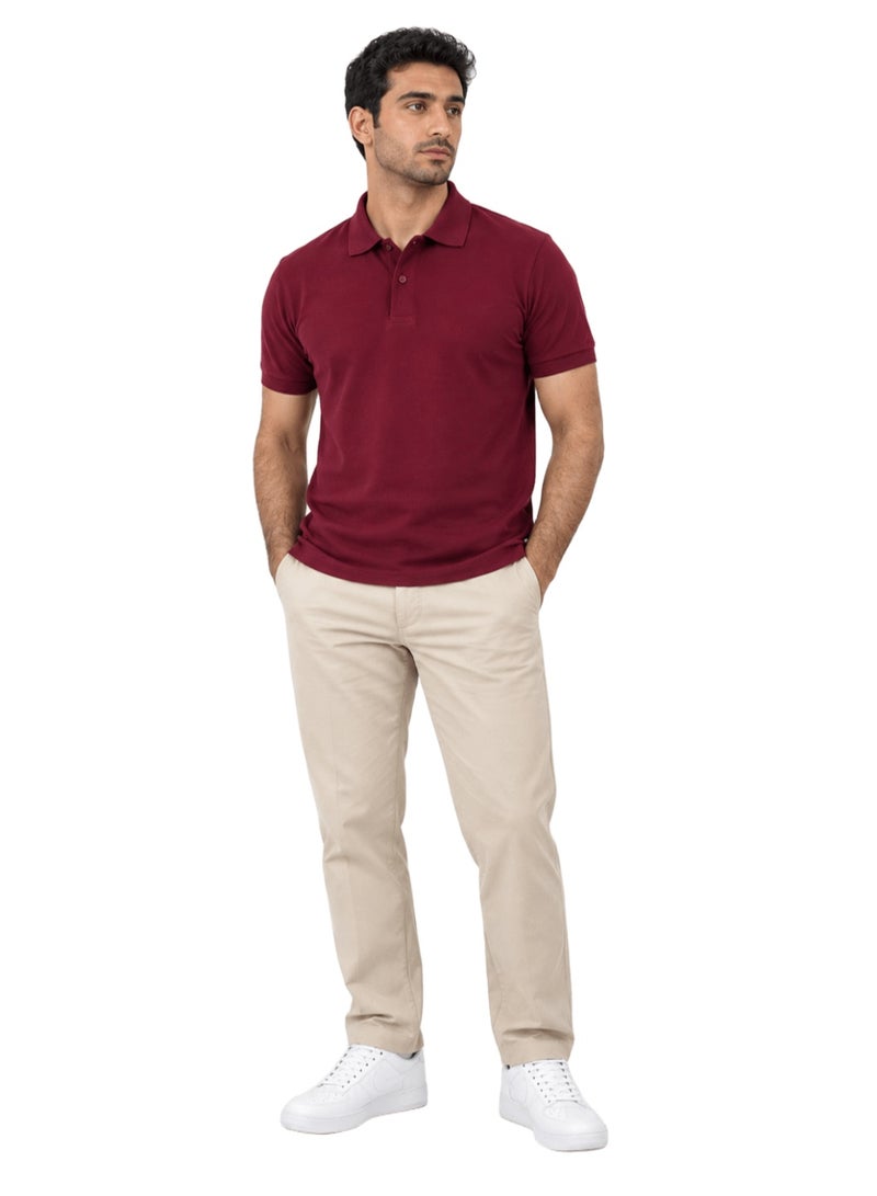 Nileton Men’s Polo T-Shirt – 100% Cotton - Classic Piqué Polo Shirts - Short Sleeve with Two-Button Collar, Regular Fit - Casual Top, Soft Cotton - Comfortable Fit for Everyday Style - Image 1